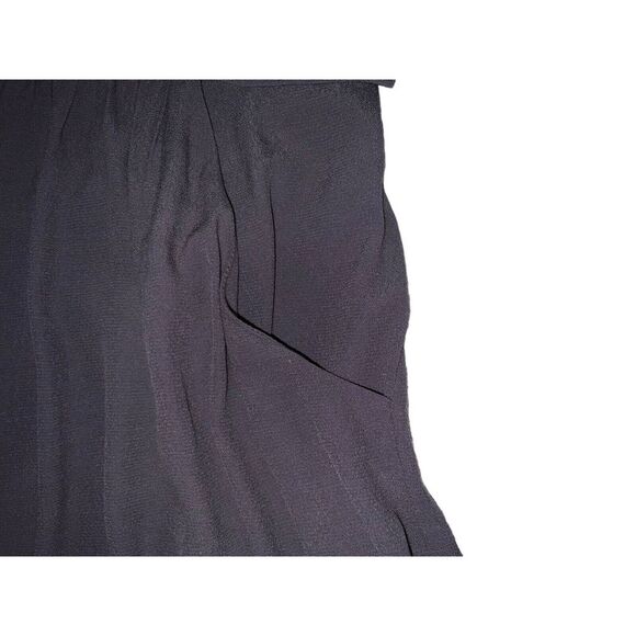 Garnet Hill Drop Waist Dress Women's 4 Gray Crepe Embroidered Art Deco Boho - Picture 7 of 11